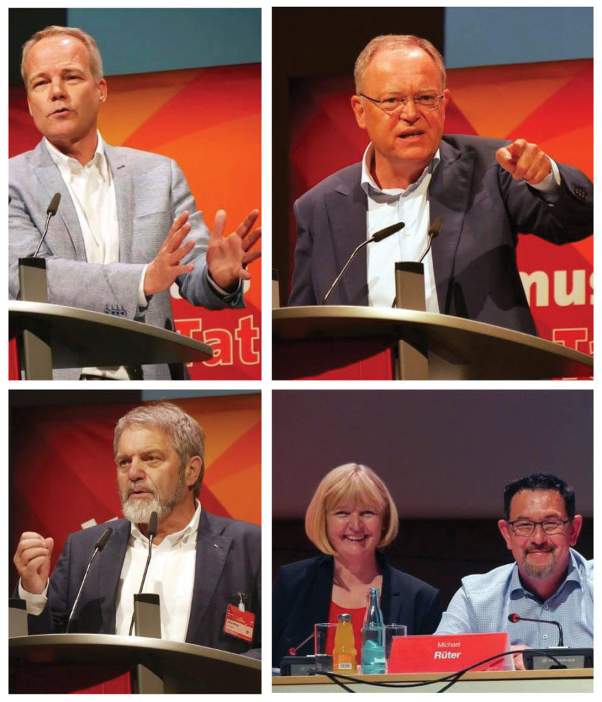 Bezirksparteitag, SPD, Lüneburg, Bezirk Hannover, Dr. Matthias Miersch, Stephan Weil, Ulrich Mädge, Andrea Schröder-Ehlers, Michael Rüter
